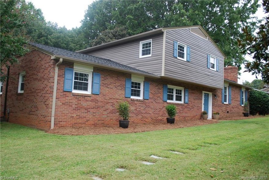 Wonderfully updated, Split level in desirable Meadowbrook.4BR, 3BA with spacious rooms, beautiful hardwood flooring, large living room with fireplace, flowing floor plan includes separate den and formal dining room, tastefully updated throughout. New roof, new windows and new HVAC installed 2015. Appealing remodel on kitchen, SS appliances and master bath add newness to this well built jewel! Pet friendly, fenced and shady back yard. LL Bedroom currently used as in home office.  A Must See Home!