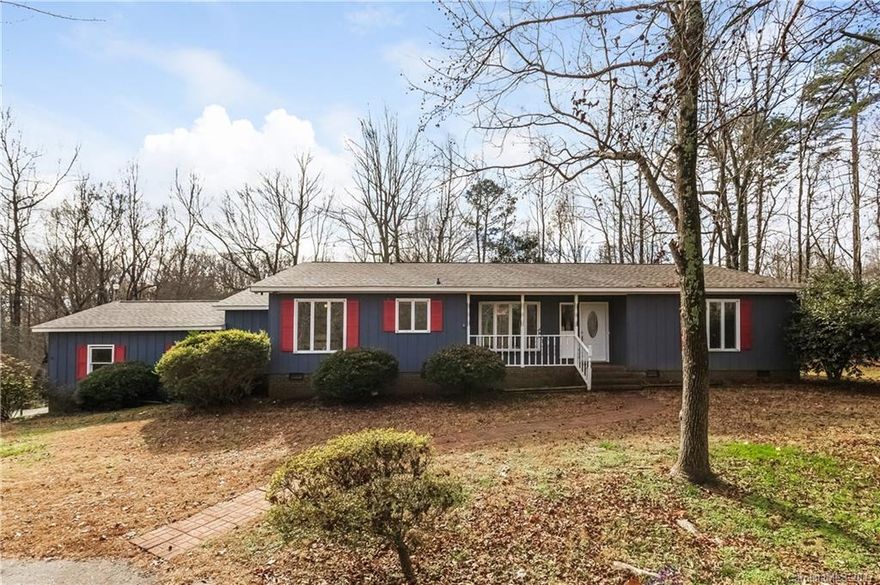 4 BR, 3 BA home on 2+ acres w/ tons of character ready for your special touch. Pre-Inspected. No HOA. New deck, 30 year arch. roof 2012, exterior painted 2013, HVAC 2015, new ss appl, granite c-tops, lrg windows throughout so you can enjoy natural surroundings. Screened porch w/outdoor fpl. Plenty of storage incl a workshop w/electricity, outer storage room, shed & double bay garage. 5min to Union Academy, 25min South Charlotte/Ballantyne, proximity to everything but with low county taxes.