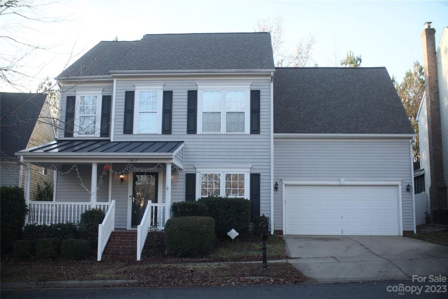 Rare opportunity to own your dream home in the Great Ballantyne Area. Enjoy the scenic views of the neighborhood park from the charming front porch. The spacious open floor plan provides natural light.  This home has hardwood floors throughout the downstairs area. The sunroom with a vaulted ceiling overlooks the private, fenced yard, offering a perfect spot to relax. 
The luxurious primary bedroom has a tray ceiling, his and her closets, and a garden tub, creating the perfect oasis to unwind after a long day. The large bonus room on the second floor can be used as a fourth bedroom.
Enjoy a relaxed and comfortable lifestyle. The home offers a range of desirable features, including a community pool and playground.