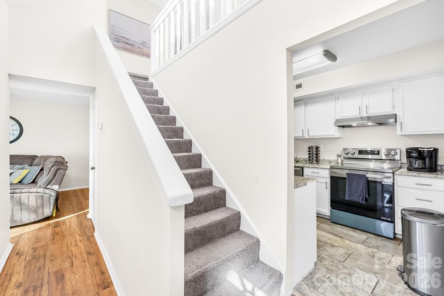 Discover comfortable living in this charming two-story townhome. This delightful three-bedroom, two-bathroom residence offers the perfect blend of space, convenience, and value.
Step inside and find a welcoming atmosphere spread across two well-designed levels. Enjoy the added convenience of a bedroom and a full bathroom located on the main floor, offering flexibility and accessibility. Upstairs, you'll find two additional comfortable bedrooms and another full bathroom, providing ample space for families, roommates, or a home office.
But the true highlight of this townhome is its unbeatable location. Situated in a convenient Charlotte neighborhood, you'll enjoy easy access to everything the Queen City has to offer. Commuting is a breeze with proximity to major thoroughfares, and you'll find shopping, dining, and entertainment options just moments away. Spend less time in traffic and more time enjoying life! 

Home warranty at no cost to the buyer!