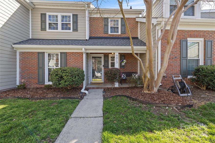 This gorgeous home may be in Park Walk, but you need to run, not walk to see this gem! Your new home is just minutes from shopping and dining options, highway 485, Atrium Pineville, and Little Sugar Creek & McMillan greenways. Enjoy your convenient main floor living and dining, with a tastefully updated kitchen including classic white cabinets, granite counter tops, and stainless steel appliances. Continuing through the space you’ll find updated flooring throughout, and crisp crown molding. Upstairs the generous sized primary bedroom welcomes you with vaulted ceilings and an expansive light & bright en suite bathroom including skylight, garden tub, and walk in closet. Next up, the large secondary bedroom with en suite awaits your design as a guest room, office, workout space, or man cave! Lastly, step outside to your maximized deck space opening to the large and gorgeous community green space and take a short walk to the pool, tennis courts, or greenway access!