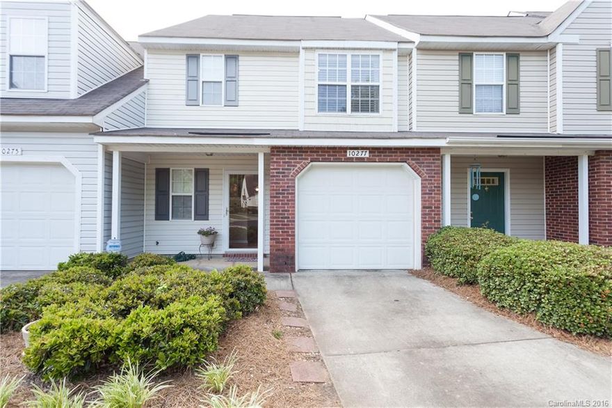 Move-in ready this floor plan has it all. Walk into a spacious great room with fireplace open to the kitchen and dining room. This is a great space for entertaining. The patio overlooks the private backyard. The second floor has two spacious master bedrooms with lots of closet space and awesome bathrooms. Lots of storage, one-car garage. Great for commute to Charlotte. Perfect for UNCC students as well. Great home in quiet community.