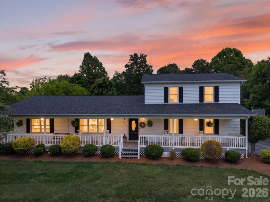 Step into this charming country home, welcomed by a peaceful rocking-chair front porch that sets the tone for the tranquility found throughout the property. Nestled on a serene 1.62-acre lot, this home offers the perfect blend of comfort, privacy, and picturesque rural living.

Inside, you’ll find 3 bedrooms and 2 full bathrooms, along with a spacious kitchen and dining area and an oversized garage. The kitchen overlooks the backyard, showcasing beautiful country views, and features quartz countertops, GE stainless steel appliances, a center island, and a shelved pantry—an ideal setup for the home chef.

The inviting living room greets you with hardwood floors and a cozy fireplace, creating a warm space for relaxing evenings. Two bedrooms are conveniently located on the main level, while the private primary suite occupies the upper floor. This expansive retreat includes two closets and an upstairs laundry area for added convenience. The en-suite bath offers a dual vanity, step-in shower, and a linen closet for extra storage.

Step outside to enjoy the spacious two-tiered back deck—perfect for entertaining, grilling, or simply unwinding. The open lawn gently transitions into mature trees, offering natural beauty and enhanced privacy.

Full of charm and surrounded by a peaceful country setting, this home invites you to savor nostalgic evenings catching lightning bugs or quiet mornings with coffee on the covered front porch.

Seller is offering a one-year home buyer warranty through America’s Preferred Home Warranty.