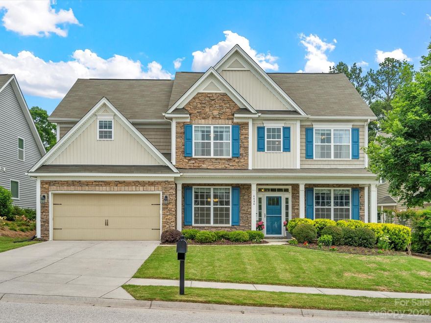 The perfect blend of sophisticated elegance and modern amenities, this home is sure to impress! Upon entering you'll be captivated by the natural light the fills this home beaming through the catwalk that crosses the 2-story foyer and 2 story living room. The first floor includes a formal dining room, a sitting room, full bathroom, guest bedroom, living room with gas fireplace and built-ins, laundry room and a kitchen. This gourmet kitchen has a huge island, perfect for entertaining, stainless steel appliances, granite countertops, walk-in pantry, and a spacious breakfast nook that overlooks the living room. The second floor includes 3 secondary bedrooms, a full bathroom and the primary bedroom, which offers plenty of space to unwind along with having an equally amazing bathroom with walk-in shower, dual vanities, large soaking tub and a large walk-in closet. Entertain outdoors with an expansive patio, pergola, and a fenced in flat backyard with plenty of privacy.