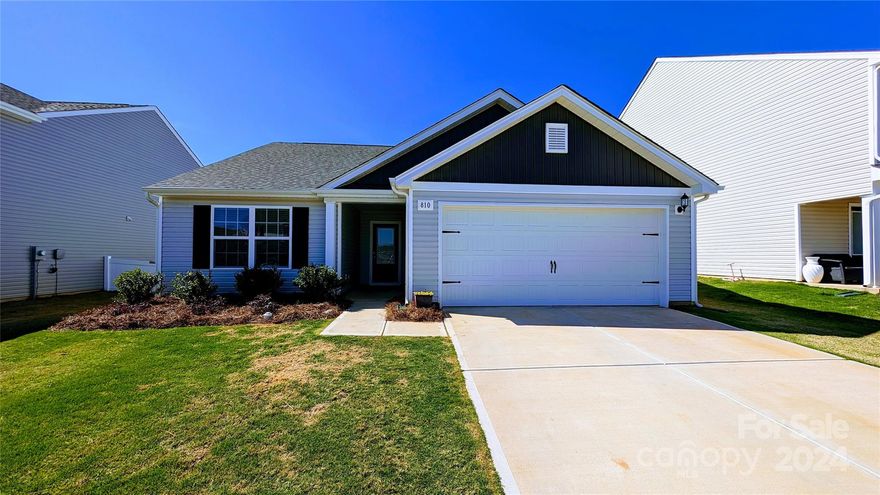 You will want to be ready for this one! Everything you've been looking for but even better than brand new! This is the Alamance Floor Plan by LGI but has a gorgeous fireplace with built in cabinets. New flooring, new paint, fenced back yard, and a concrete patio out back for grilling out! All of this on the main floor. No stairs to climb! Close to I77 makes commuting to Charlotte or Columbia a breeze.
This property has zero down options along with state assistance to cover closing cost, that can be offered through preferred lender financing. Please reach out for more information and how to apply.