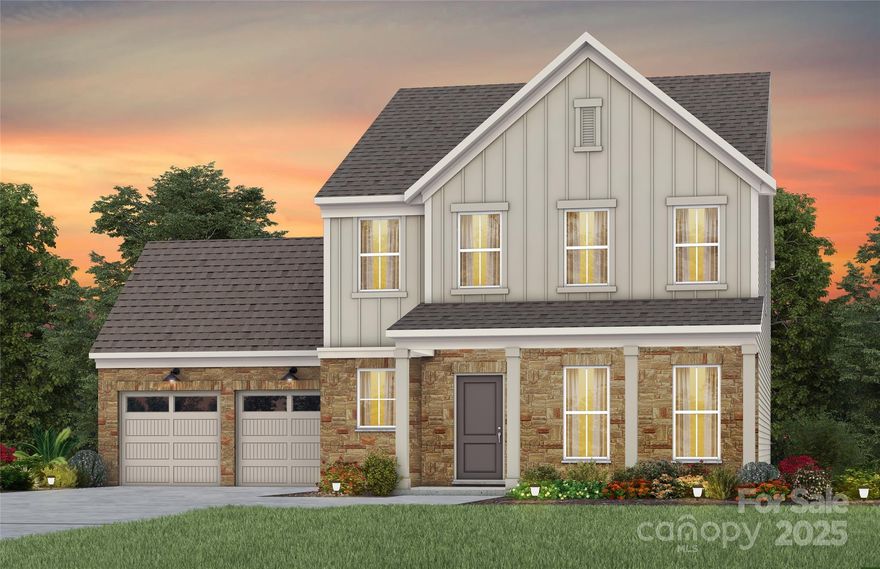 New Construction Home ready NOW in Brand New Kinsdale Community in Indian Land!  All included List Price includes any current sales incentives as shown on our website, call for details.  Our flexible Foxfield Floor Plan offers incredible structural features such as a spacious Great Room with 4' Extension, Guest Bedroom with Private Bathroom on the main floor, and private Office for working at home. This open floor plan will not disappoint with the spacious Gathering Room and magnificent Gourmet Kitchen with gas appliances.  Upstairs features a huge private Loft, Media Room, plus 3 secondary bedrooms, including the Owner's Suite, linen closet and large walk-in closet.  All upgrades and options have been selected.  Visit us at our sales center, in the community, to learn more about this and other incredible homes in tranquil Kinsdale. HOA fees include High-Speed Internet/Cable and private trash collection. All Photos are representative only, not of this home.