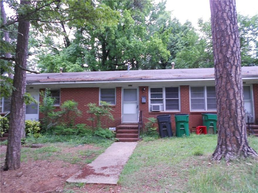 Affordable 1 bdrm, 1 bath triplex with water inc.! This home features a bright kitchen with refrigerator and range, a welcoming living room, and w/d conn. Outside, you’ll enjoy a shared front and back yard. With the home just off of Sharon Amity, you’ll be close to public transit and within minutes of many shopping and dining options, as well as local parks. You’ll also be convenient to Independence BLVD., N. Wendover Rd., Monroe Rd., and more! This is what you have been looking for!