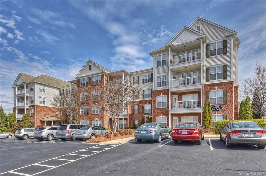 3rd floor unit with Balcony. Within walking distance to Ballantyne Village, close to shops, restaurants, and movie theatre. Gated entry and secured building entry. Condo has recently been updated with granite counter tops in the kitchen. Hardwood flooring at the entrance and kitchen. Carpet in living room and bedrooms. Microwave, flat top stove/range, dishwasher, disposal, and refrigerator included. W/D included. 

*Minimum 18 month lease*