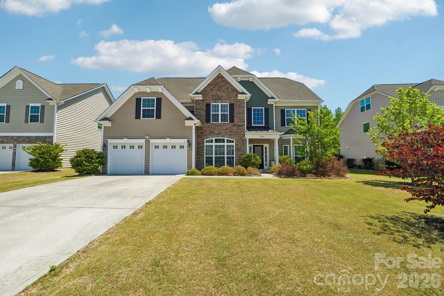 Stunning 5-bedroom, 4-bath home offering over 3400 square feet in the highly desirable Davidson area! This beautifully designed two-story home welcomes you with a grand glass front door and impressive two-story foyer, complemented by both front and rear staircases for added elegance and functionality.

The main level features a convenient guest bedroom with a full bath—perfect for visitors or multi-generational living. The chef’s kitchen is a true centerpiece, showcasing a gas oven, built-in microwave, oversized granite island, staggered cabinetry with crown molding, stylish tile backsplash, pendant lighting, and rich hardwood floors. Extensive hardwoods throughout the first floor add warmth and sophistication.

Upstairs, the spacious primary suite offers a luxurious retreat with dual vanities, tile flooring, and a spa-like bath featuring a separate soaking tub and tiled shower. All bathrooms are upgraded with granite countertops for a cohesive, high-end finish. Large flat, fenced in backyard great for entertaining.

The seller purchased solar panels and owns them free and clear.   They convey with the sale of the home, along with the flat screen in the upstairs bonus room.  Garage features additional upper storage racks.  Enjoy having much lower energy bills as a BONUS for buying this home!