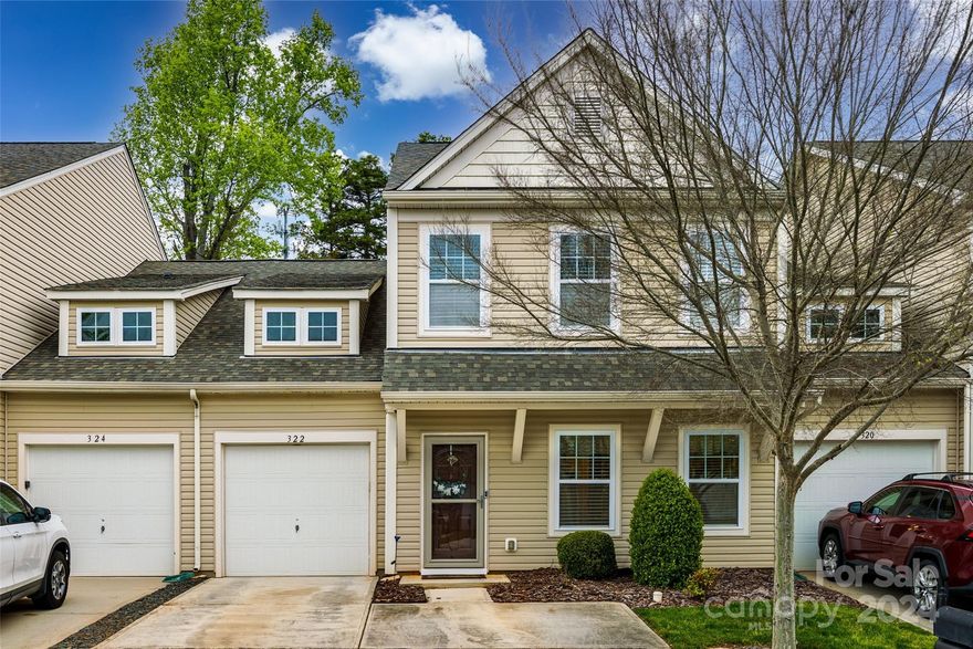 There is so much livable space packed inside - and OUTSIDE - of this gorgeous townhome.  You will enjoy main floor living including a large primary suite, complete with a newly added walk-in shower in the en suite bathroom.  Beautiful engineered hardwood floors were added for a luxurious feel.  Laundry room is located on the main floor, with space for storage.  Upstairs you will find an inviting area for relaxing or playing games in the loft, as well as two more bedrooms and a bathroom.  There is even a spacious bonus room!  The backyard is so CHARMING with multiple areas to enjoy the outdoors and includes an awning and gazebo.  Located near the Lake Wylie public boat launch, restaurants, and grocery stores.  You will enjoy the lake community lifestyle!