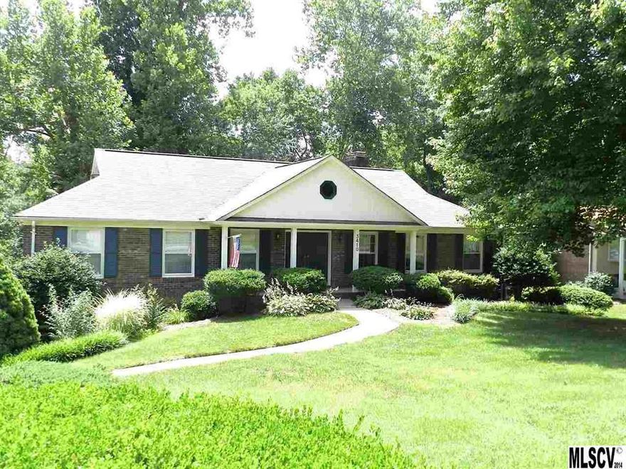 Make an offer! 4 BR, 3 BA, Brick home in excellent location! Formal Dining Room with French doors to remodeled kitchen featuring lots of sun, granite counters, stainless sink & sitting nook. Main level master suite with lots of closet space & private bath. Two additional bedrooms & den with wood-burning fireplace. Second level bonus room makes a great playroom & 5th bedroom. Basement offers lots of space for entertaining...wood burning fireplace, screened porch, bedroom & full bath. Private yard with bridge over creek. Mature trees & lots of birds. Don't miss this one! Home Warranty included!