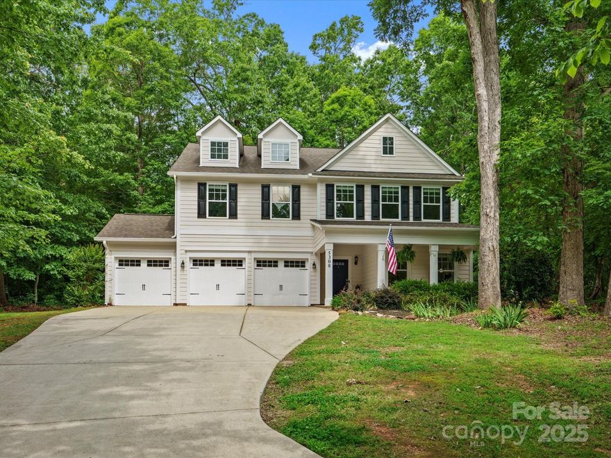 Welcome to your private retreat that perfectly blends space, function and location! This well maintained 3 car garage, 5 bedroom/3.5 bath home sits on 1.48 acres located in a cul-de-sac! Enjoy the wooded backyard from the paver patio with a water feature. Tons of space to the right of the house for gardening (see survey for layout of lot). So many options to make it your own! The open concept main level is perfect for entertaining with the spacious great room, dining area and kitchen that flow seamlessly. Guest suite conveniently located on the main floor for family & friends. A large drop zone off of the garage keeps things tidy. Upstairs offers brand new carpet (Apr 2025), a generous primary suite, 3 bedrooms, full bathroom, laundry room and versatile loft. Exterior of house freshly painted (Apr 2025), interior refreshed (Apr 2025), new HVAC system (2024), and main level boasts new Pergo flooring (2020). Located near shopping and dining. Floorplan, septic permit, survey attached.