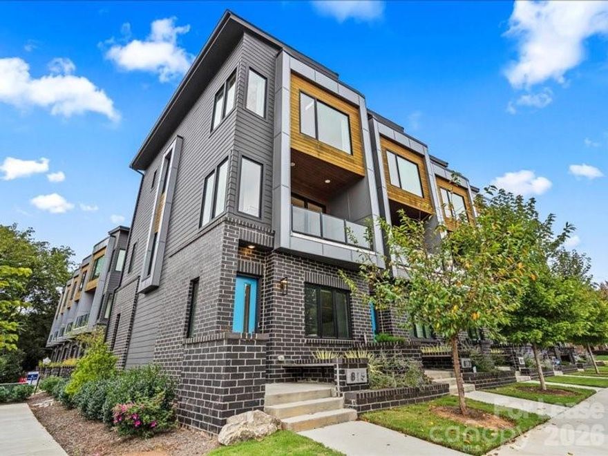 Enjoy this fully furnished 2 full 2-bedroom, 2.5-bathroom townhome in the heart of NoDa!! This home offers 1,568 sq ft of stylish, move-in-ready living, spanning three levels with a private balcony and one-car garage. Featuring an open-concept layout, abundant natural light, and a gourmet kitchen with high-end appliances. Every detail has been thoughtfully designed with curated artwork, elegant furnishings, and modern finishes, making it the perfect turnkey space. Just bring your toothbrush! 

The light rail is a 10-minute walk away, and restaurants, coffee shops, and two grocery stores are all within walking distance. All utilities are included, and 1 small pet is welcome with a pet fee.