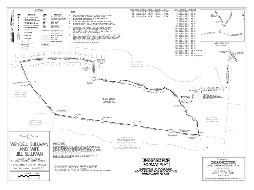 9.5+/- Acres located in a quiet area on the outskirts of Bakersville, NC! This property has no restrictions and a deeded private right-of-way entrance. The perc test has expired and is on file with the Mitchell County. The property was previously APPROVED for a 3-bedroom septic system. There is a trail up to the top of the property with views of rock outcrops as well as long-range mountain views through the winter.  Some additional clearing would allow year round mountain views. There is a creek on the property as well as underground springs. There are also multiple potential home sites. There are some flat areas on the property that would make ideal home sites. A home could be developed at the top of the ridge for long range views.