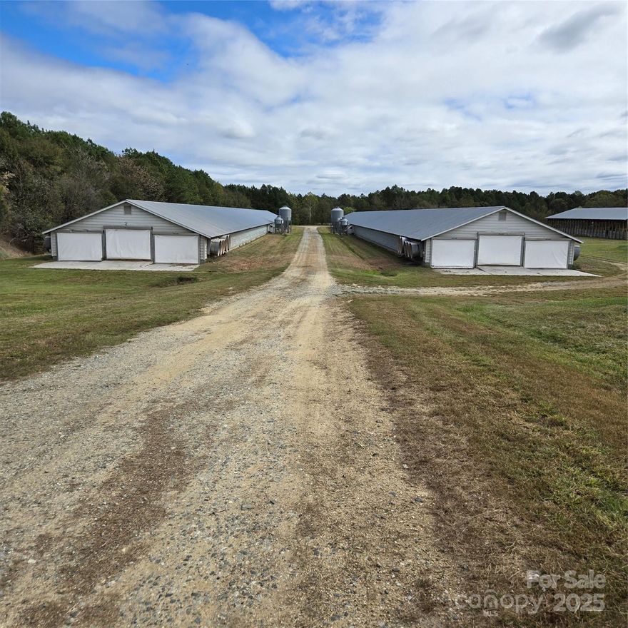 Price Reduced.....Bring all offers!!   This is an operating breeder farm in Caswell County with a current Allen Harim Poultry Co. contract.   The farm consists of approx 9 acres, surveyed off but not yet recorded,  two 525' x 42'  breeder poultry houses, both in good operating condition,  plus a 112 x 42 compost bin/litter shed, one Perkins generator, one old non-working incinerator, and one 1990's model , 2 bedroom 2 bath single wide mobile home for a  residence.   This farm has been in active operation for many years , mostly with Allen Harim growers and per Allens, with some major upgrades, the operation will be allowed to continue on.   Upgrades required will include all new nests and pads and all new fans plus possibly  a few more minor upgrades of slates, egg tables, ect.  Cost are estimated to be from $200-250K and this has been reflected in the asking price.   Estimated annual income ranges from $142-150k with expectation  of more $ thru hatching bonuses.  The farm is located on a nice mostly level tract in beautiful Caswell county and is ideal for anyone wanting to get started in the poultry farming business.