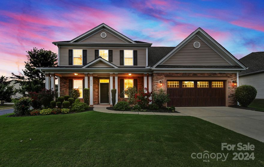 Immaculate home in Lake Ridge offers plethora of upgrades on a prime corner lot. Featuring An office with French doors, formal dinning room, primary bedroom on main floor, primary bathroom has been completely renovated with upscale finishes and quartz countertops, and never been used! Spacious kitchen boasts a breakfast area and a butler's pantry with a second sink, a new microwave/convection oven (never been used). New dishwasher 4 months. Stove with double oven. Laundry room on main floor adds practicality. All bathrooms have been upgraded. Upstairs, you'll find three additional bedrooms plus a bonus room/5th bedroom. The HVAC system was replaced in 2022. The garage door and motor were updated in 2017. Outside, enjoy the patio and fire pit installed in 2018, irrigation system. Entire house repainted. Located in the award-winning Fort Mill School district and close to Lake amenities, parks, shopping, and dining. Community olympic pool, playground, tennis court and basketball court