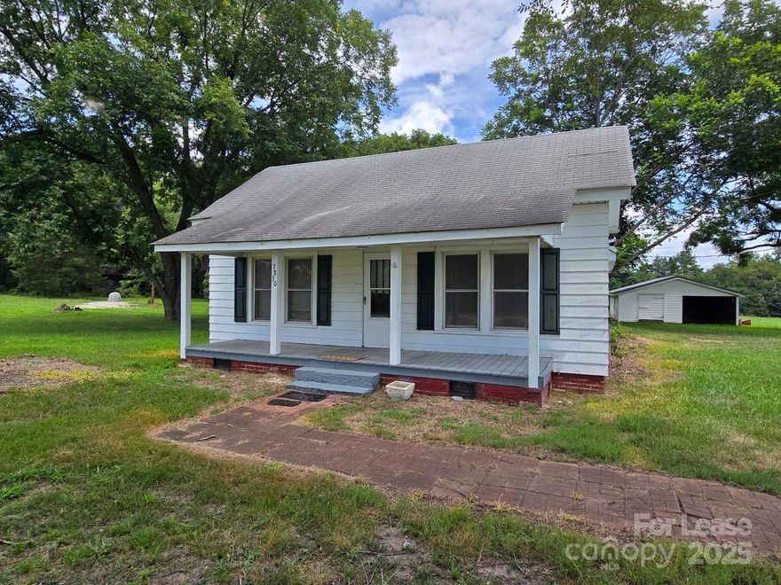 Inviting 3 bed, 1 bath home with a large yard, and charming character. A new well, fresh paint, spacious kitchen, hardwood & linoleum floors, and a detached storage building give this home a welcoming touch for new tenants! No pets inside the home allowed; for outdoor pets there is a fifty dollar non-refundable, one time fee. Electric appliances. Refrigerator and stove available for tenant use, but owner will not repair or replace if they stop working. Ready for move-in!