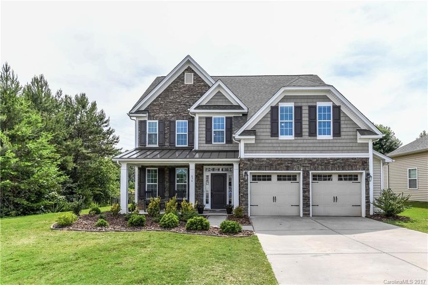 Welcome Home! This is the one you have been waiting for. Three story home with plenty of room for a growing family. Five bedrooms with an open third floor bonus room. Hardwoods on main floor and fresh paint throughout the home. Oversized two car garage with work area and side entry door from outside. New paint throughout the house.  Amenities include clubhouse, a five-lane competition pool and kiddie pool with water slide, two tennis courts, a multi-purpose court and a playground area.