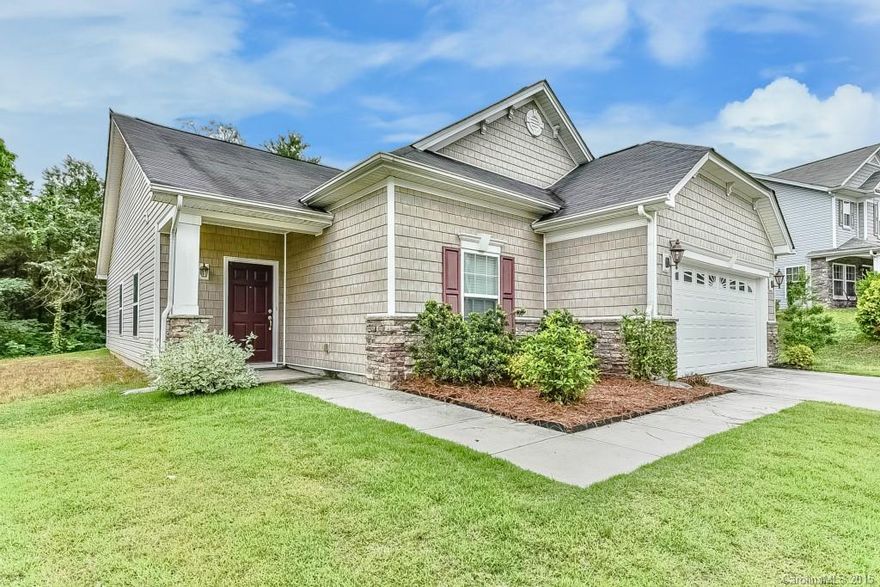 Beautiful ranch house in a convenient location!  Take advantage of a quirk in the state line to enjoy Fort Mill schools and tax rates within walking distance to NC. Less than 2 miles to I-77 or 485, 4 miles to the Light Rail, and no left turn to access I-77! Luxury El Toro Zoysia lawn is drought resistant, self repairing, and low maintenance.  Chef's kitchen includes induction range with European convection and tile backsplash, large center island.  Neighborhood has pool and fast fiber Internet!