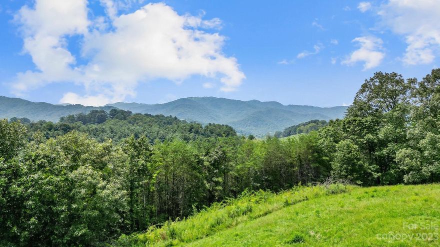 Check out this stunning property! 12.06 surveyed acres with a fantastic hilltop house site with year-round views and 260+ degree views in winter! Approximately 3+ acres in well-maintained pasture with some grown-up areas that could be reclaimed. Plenty of room for the animals. Caney Fork Creek flows along the bottom corner of the property. Excellent location in the desirable Little Pine area. It could be your perfect homestead or mini-farm. Privacy, views, pasture, south-facing; this property has it all! It is only 12 minutes to downtown Marshall and 35 minutes to Asheville. Shown by appointment only. The property is gated.