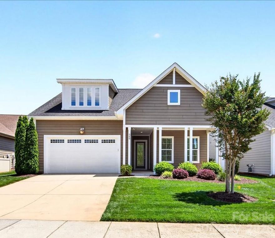 Immaculate and meticulously maintained one-owner home on Premium Lot in exclusive Trilogy - Lake Norman. Enjoy all that the Trilogy lifestyle has to offer in this Graham/Loft open floor plan.  Main level features 10’ ceilings and 8’ doors.  Custom Stained Glass Front Door.  Large Kitchen and Entertainment space flows seamlessly into Great Rm and Dining Area, all integrated w/ Outdoor Living via a rolling glass wall to Screened Porch plus an extended Hardscape area with fireplace.  Main Level includes Primary BR Suite plus 2nd Bedroom, Office/Study, 2nd Bath, and Laundry.  Upper Level provides all the expanded space you’ll need with a large Bonus/Flex space complete with a Hobby Nook, plus a 3rd Bedroom and Bath.  Top it off with large Walk-In Attic space.  2-car garage extended by 4 add'l feet w/ coated flooring.  Lush Landscaping with in-ground irrigation and Community provided Lawn Maintenance. This home will truly be your retreat when relaxing after enjoying all the exclusive privileges of the active adult Trilogy membership…a 5-star lifestyle and a stunning Resort Club featuring fitness center, fine dining, recreation, Boat Club and more.