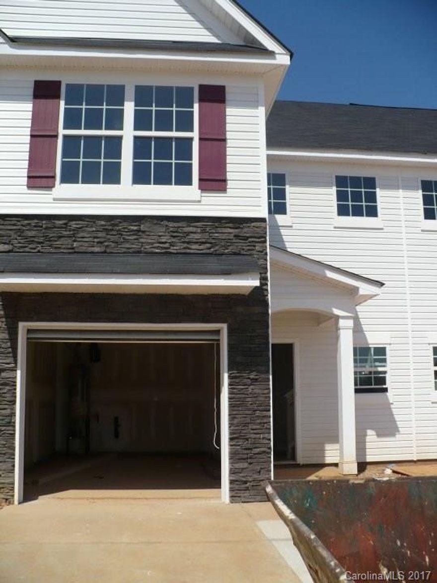 Tenant occupied until Mid-May. Needs 24 hour notice. Pictures are from year of build. Home and carpets to be professionally cleaned upon tenant move out. Stone surround on garage, covered front entry, Upgraded kitchen cabinets, breakfast bar/island in kitchen, two story foyer, washer/dryer/refrigerator to remain with sale, spacious bedrooms, private backyard. Great location near community pool fitness facility, restaurants, grocery & convenience store, post office. Award winning Clover schools.