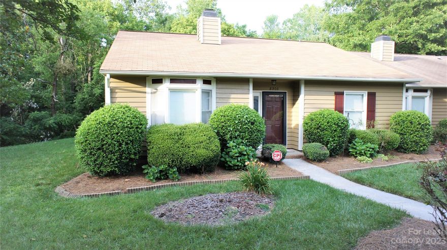 Fantastic END-UNIT RANCH townhouse in popular Bent Creek community. This rare 3-bedroom townhome is updated and move-in ready! This townhouse features fantastic updates including laminate wood flooring throughout the entire property. NO CARPETS! Kitchen has been updated w/ SS appliances, bathrooms with updated vanities, toilets and lighting. Spacious primary bedroom w/ custom closet system and ensuite bath. Large secondary bedrooms w/ ceiling fans. Separate laundry room with plenty of storage space. The private FENCED-IN back patio offers a spacious deck and garden space. Excellent location within minutes to grocers, restaurants, and shopping while centrally located to highways and with only a 15 minutes drive to Uptown. Available February 1st. **We DO NOT advertise on Craigslist or any social media platforms.