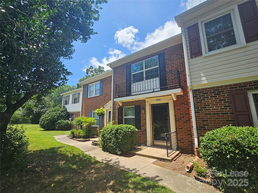 You will love making this spacious 1 bedroom, 1.5 bath town home in the Lexington Commons community your new home! The first floor includes the kitchen featuring a tile backsplash and all major appliances. The large great room, with vaulted ceilings and luxury vinyl flooring, offers a dining area and an adjacent powder room. French doors open to the brick enclosed patio, perfect for outdoor entertaining! Upstairs, the primary bedroom has two double-door closets and a full en suite bath. Washer and dryer available for resident use!  ***Please note this home is unfurnished. Virtual staging has been implemented to enhance visual placement of furniture.  Water/sewer, trash service and lawn care are included in the price of rent. Community amenities include a pool and tennis courts.