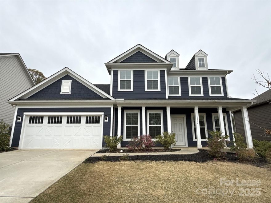 Fantastic 5-bedroom house in Fort Mill. Open concept floor plan. Chef style kitchen. Office space with built-in desk off the kitchen with storage and great lighting. Gorgeous floors throughout the main level. Carpet in the living room with accent fireplace. Flex room space with french door entry on the main level. All bedrooms located on the upper level. Grand primary bedroom with dual vanity sinks in bath and glass oversized standing shower with bench seat. Private parking in an oversized 2-car garage. Mud room with storage off the garage entry. Washer and Dryer included. Come see this home today!  Renter's Insurance is required. One small dog only, under 30 lbs.