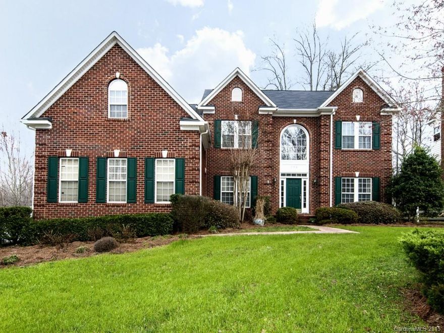 Beautiful 5 bedroom home with all the bells and whistles.  3 car garage. The covered back porch overlooks the beautiful tree lined back yard, fire pit and gazebo.  You will love entertaining in the gourmet kitchen with granite, tile back splash, stainless steel double ovens and a sun room.  First floor office and guest suite. The large master suite has his/hers closet and a "bonus" exercise room.  Prime location in the highly sought-after Knightsbridge neighborhood.  Fort Mill School District