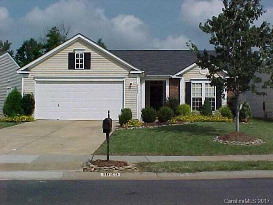 Oakdale Green, beautiful subdivision w/ great amenities including pool & walking trails.This ranch home is freshly painted w/ neutral colors, has private fenced in back yard, & two car garage. Well maintained & move in ready. Master suite w/ en suite bath & walk-in closet +2 more spacious bedrooms & full bath. Open floorplan w/ greatroom & fireplace opens to the spacious kitchen. Refrigerator included. Separate laundry room w/ washer & dryer included. Great location easy access to 485, 85, 77.