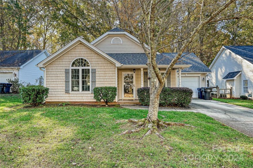This inviting ranch home in Huntersville offers comfort and charm in a peaceful, tucked-away neighborhood. This home includes a 1-car garage and has been thoughtfully updated over the years. In 2019, improvements included a new water heater, windows, patio door, and renovations to the kitchen and both bathrooms. LVP flooring was added to the kitchen, living room, and laundry area at that time as well. A new HVAC system was installed in 2020, and fresh shingles were added to the roof in 2024. With a cozy fireplace and charming details like chair rail and beadboard, this home has character and warmth. The modern appliances and updated finishes throughout make this well maintained home move-in ready. Conveniently located off of HWY 73 W in Huntersville, it’s a must-see for anyone looking for a ranch home in a great Lake Norman location!