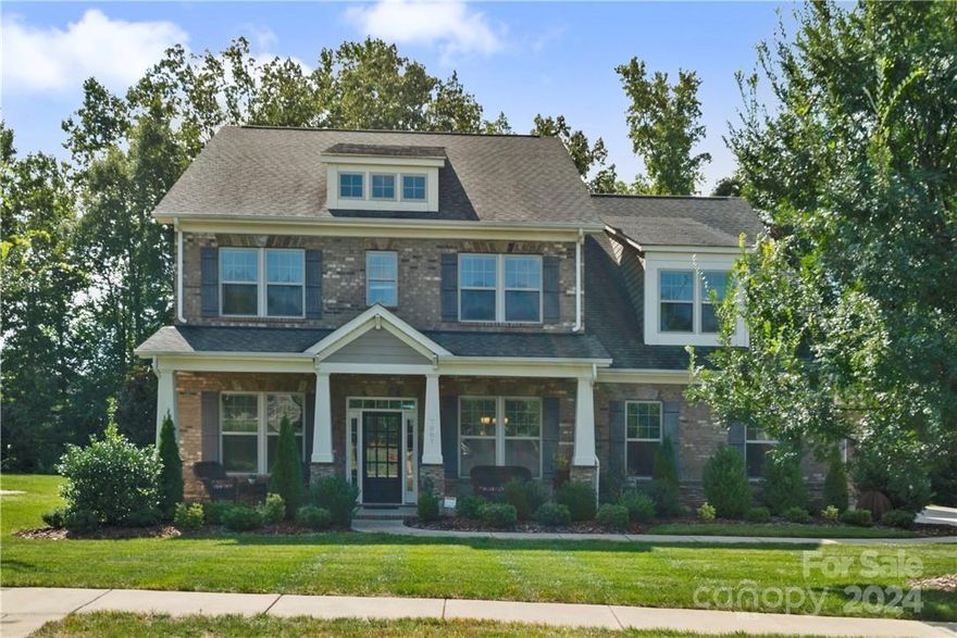 Desirable Barber Rock home, meticulously maintained and move in ready! Wonderful open floor plan with beautiful wood floors throughout the home. Office with French doors is flooded with natural light. Kitchen features ample maple cabinets, large island, and huge walk in pantry. Enjoy family gatherings in large dining room & great room that features floor to ceiling stacked stone fireplace. Guest BR with private full bath on main level. Lovely owners' suite with tray ceiling, large walk in closet and spacious bathroom. All secondary bedrooms have direct access to full bathroom.  Good size bonus room on upper level for flexible use.  Outdoor living area includes a 437' paver patio with fabulous cedar Pergola, wooded rear yard, full irrigation & professionally upgraded landscape. Sellers added "Air Knight" air purification system to HVAC. Great school assignments, close proximity to all of the conveniences of Ballantyne with low SC taxes.  What's not to love?