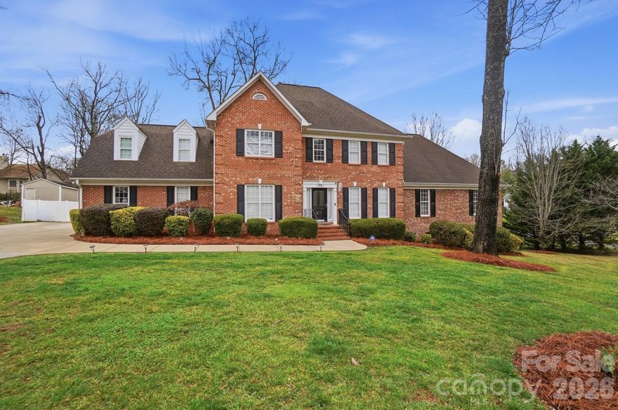 Schedule your showing, today – St. Claire in Mint Hill!
Located on a quiet cul-de-sac with no HOA, this unique home offers incredible flexibility, including a fully functional separate living quarters on the main level with an additional private rear entrance. Perfect for multi-generational living or guest space, it includes a living room, full kitchen, remodeled bath, and spacious bedroom.
The main home features bamboo flooring, an updated kitchen with granite countertops and stainless steel appliances, and an open living area with a stacked stone fireplace. Formal dining and a dedicated home office are also on the main level.
Upstairs you’ll find the primary suite with tray ceiling and remodeled bath featuring a large spa-style shower, plus two additional bedrooms, full bath, and an oversized bonus room. Massive unfinished walk-in attic offers future expansion potential.
Recently extended driveway and pool surround enhance the outdoor living space, complete with an in-ground pool ready for summer enjoyment.