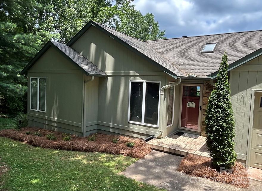 Spectacular year round mountain views from this private home in the gated Melrose Mountain community. Less than 15 minutes from downtown Tryon. Quiet,  peaceful home with 2 additional lots for a total of 2.89 +/- acres to insure privacy. Main level offers a primary bedroom with ensuite bath and access to the deck. An additional bedroom, full bath, bonus room,1/2 bath, kitchen and dining, accompany the lodge style den where the wood ceiling with exposed beams and stone fireplace create a warm atmosphere as you enjoy the long range mountain views through the expansive windows and glass doors. There's another level for friends and family. Downstairs is a large open family room with plenty of space for game tables and a designated area for watching movies or the big game. Another bedroom, bonus room, and full bath round out the lower level. There's a large deck on the back of the house with plenty of room for grilling, outdoor dining or just relaxing and enjoying the top of the mountain. Miles of roads inside the gates offer safe walking opportunities through the mountain forest. There's a lake for swimming that has a sandy beach with outdoor tables and chairs and a second lake for fishing. Both allow canoes and kayaks. Tennis/Pickleball court and a community clubhouse are also available to owners and their guests. Less than an hour to Asheville or Greenville/Spartanburg Airports