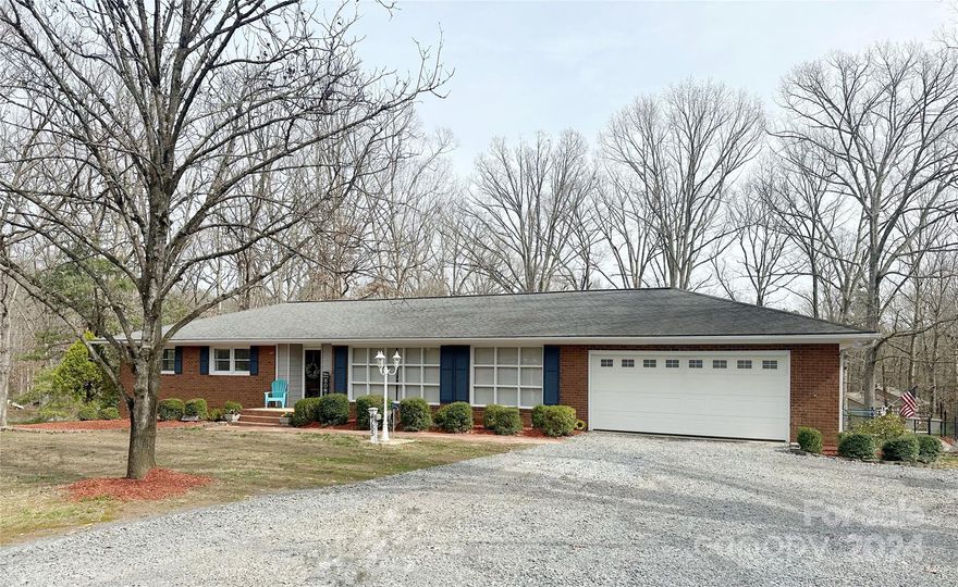 Beautiful brick home located on over 1 acre in the northern part of Stanly County. Home has 3 bedrooms, 2.5 baths and has gorgeous wood floors. Den with wood-burning fireplace and built in shelving and also has a living room/dining area. Large mud room, attached 2 car garage. Unfinished walk-out basement has ample storage.
Inground saltwater pool with great outdoor gazebo-great for entertaining/relaxing!