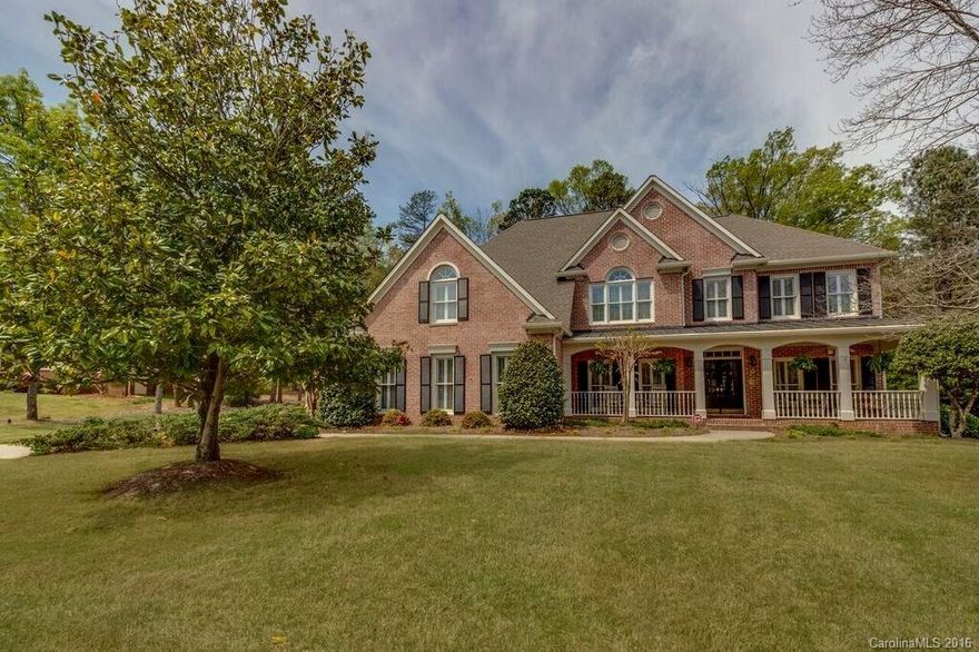 Custom Built 3 St, 5 Bdms, 4 Ba (Ensuites & J/J), Bonus Rm, Office, Plantation Shutters & .50 Cul-de-Sac Lot. Extra-wide Ft Porch, Stunning 2 St Foyer & GR, Office/LR w/ French Doors, Gracious DR, Gourmet Kitchen, Main Fl Bdrm. MBR w/ Sitting & Exercise Rms, Signature Ba. Queen Suite. Park-like, Private Bkyd, Water Fall, Fire Pit & Mature Trees. Pool, Tennis, Playground, Clubhouse Comm. Fantastic Location-btwn I-77 & I-85/485 & 2 Malls, Walk/Bike to Trader Joes, Restaurants, Shoppes & Golf.