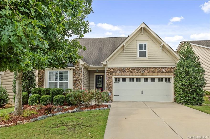 Gorgeous, well maintained single story home. Split bedroom floor plan, with wood and tile floors throughout main living areas. Tall ceilings, with nice neutral paint, and trey ceiling in master. Huge walk in closet. Large screened in porch out back to enjoy the beautiful yard. Double oven, and gas cook top with large granite island in kitchen. Enjoy the clubhouse, pool, tennis courts, workout room, play ground, and walking trails that Walnut Creek has to offer. See the 3D tour! Welcome Home!