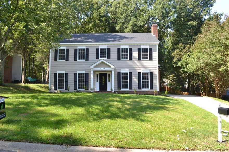 Extensively remolded 4 bedroom, 2.5 baths, located in a quiet established neighborhood. New roof, all new vanities in bathrooms, water heater, new toilets, carpet, luxurious laminate hardwood floors, stainless steel appliances, granite counters in the kitchen and baths, large master bedroom and large walk in closet, new light fixtures, fresh exterior and interior paint. This home is very spacious with a large yard, ideal for a family who loves to entertain. convenient to I-485