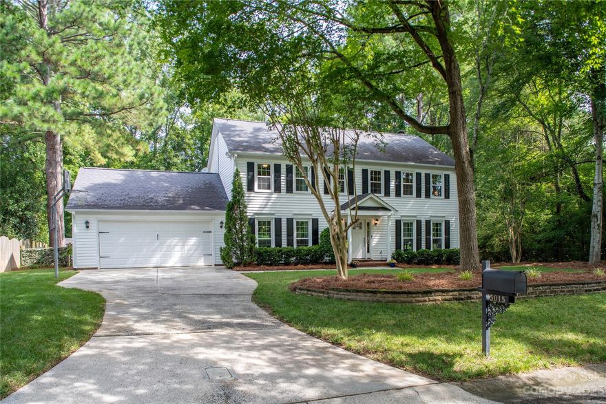 Welcome home to the popular Wessex Square neighborhood!  This open, updated 4-bedroom home is located just minutes from some of Charlotte’s most popular shopping, dining, parks, greenways, schools, and more!  Elegant yet comfortable living and dining rooms, as well as a large family room open to kitchen/breakfast.  Entire rear of home overlooks a large, fenced yard with patio, lots of green space, garden area & storage shed.  All bedrooms are up, generously sized, primary with spacious walk-in closet.  Home with new windows, and interior neutral paint.