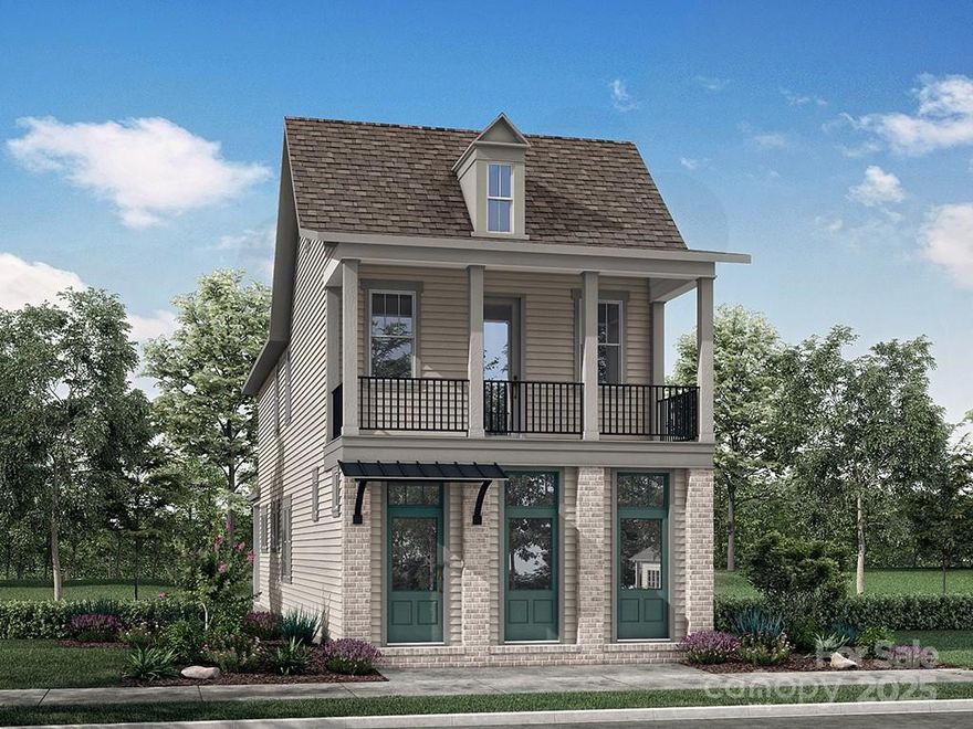 New home under construction in Fort Mill with an estimated end of July completion. This charming Cottage is conveniently located in Springfield Town Center where you can enjoy walking to local area restaurants, shops and the Harris Teeter. Features on the main level include open living with the family room leading into a beautiful kitchen with a large center island. The primary bedroom on the lower level leads out to a beautiful rear covered porch perfect for entertaining. A large upper front porch overlooking the center courtyard. The upper level features three spacious bedrooms, walk-in closets plus two full baths. The finished flex space makes a great home office or bonus room. Note the additional square footage as both the flex space and Bath #3 have been added as finished space. You don't want to miss this opportunity to own a brand new home in Fort Mill!