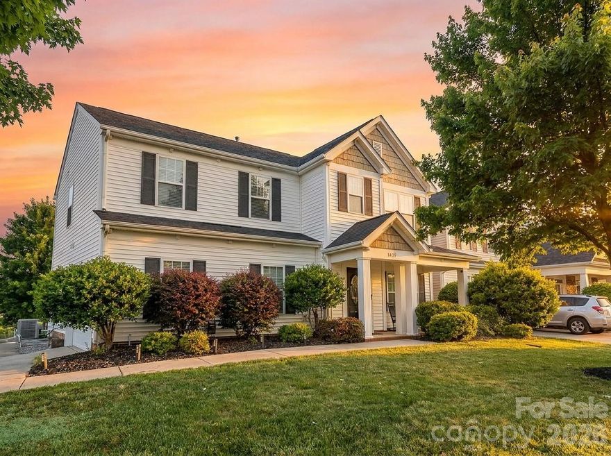 If  you're dreaming of that perfect spot in Concord, stop scrolling and come see this gem in Moss Creek Village! This stunning 4 bed, 2.5 bath is everything you've been waiting for: a spacious dining room ready for big dinners or entertaining friends, a huge kitchen with an island that's basically begging for late-night snacks, massive pantry, and TONS of storage (because let's be real, we all need more of that).

The living room is pure cozy magic, complete with a sweet reading nook tucked under the staircase which will be everyone's favorite spot, and a see-through fireplace that warms both the great room AND the dining area. 

Hello, ambiance! Upstairs, the primary ensuite is your peaceful retreat: flooded with natural light, his-and-hers walk-in closets, a luxurious bathroom with a glass-enclosed shower, garden tub, dual sinks, and even more light to start your day right. Three more generous bedrooms and a full bath with dual sinks keep everyone happy. 

And the backyard? Total oasis vibes, fully fenced for privacy, a gorgeous pergola, huge bar setup, and expansive patio perfect for BBQs, watching the game, or just chilling with your crew. Plus, Moss Creek Village delivers the lifestyle: resort-style pools (one for adults, one for kiddos), tennis courts, playground, walking paths... it's like living in vacation mode every day! This home checks ALL the boxes for a peaceful lifestyle, fun, and forever memories.