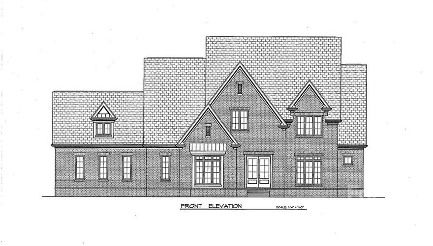 REVISED PLAN TO BE CUSTOM BUILT BY THE HOWEY COMPANY. All brick, floor plan with two car attached garage, open-living kitchen/great room, master bedroom suite on the main floor or 2nd master bedroom upstaris, study, home office, four bedrooms upstairs with second master bedroom, private baths and walk-in closets, bonus room, two laundries, drop zone, plenty of storage, and a rear covered porch. Custom high-end finishes/selections, beautiful millwork, coffered and vaulted ceilings. Yard is big and wonderful. Location is fantastic. Home has it all for easy living and great entertaining!