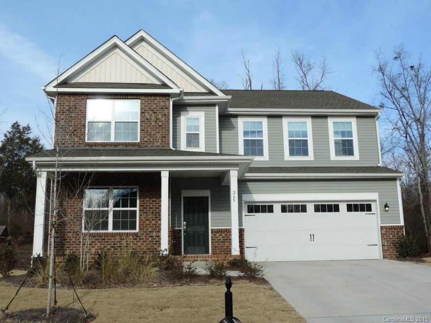 Beautiful Home that is practically BRAND NEW!Ofc/Study w/ French Doors.Formal Dining Rm enhanced by crown molding and wainscoting.Gourmet kitchen has Granite, Tile backsplash, SS appliances, and breakfast bar.Patio overlooks the woods in the backyard.Spacious Loft area provide addtl living space. Mstr Suite has a big bathroom w/Dual sinks, Garden Tub w/separate shower, and Huge closet.All Secondary bedrooms are roomy w/walk in closets.Refrigerator,Washer/Dryer stays.Situated near the cul de sac