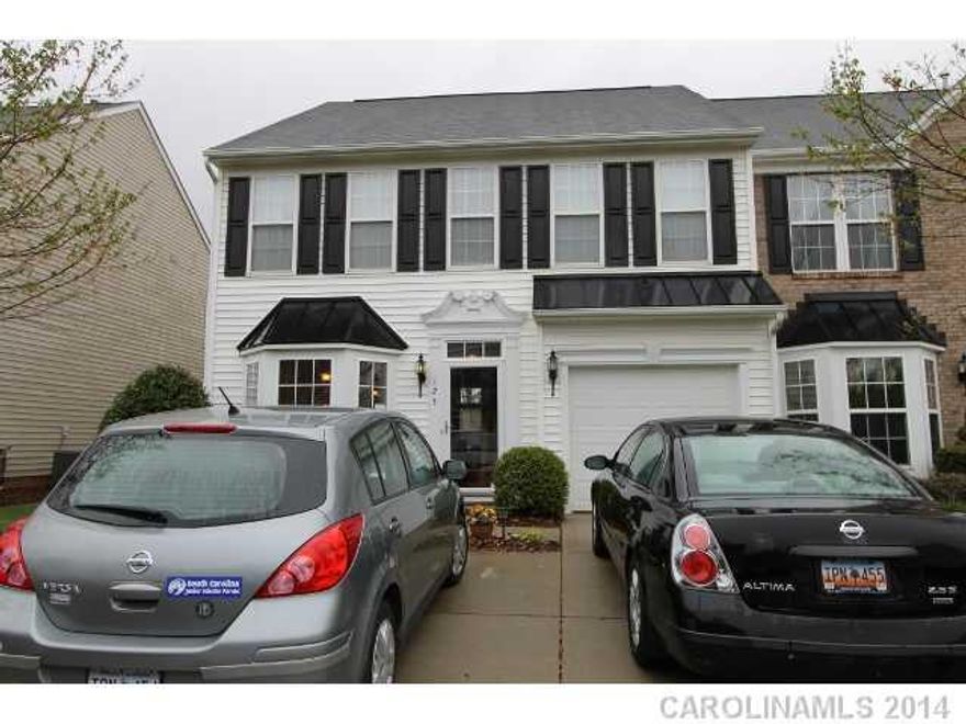 Home has lots of upgrades with granite counters and hardwood floors downstairs in entry and Dining room and great room.  Kitchen and baths have ceramic tile. Upstairs is carpet as is Master bedroom. Very well kept. Extended Patio backs up to golf course. Walk in attic easily stores lots of items. Loft overlooks great room.