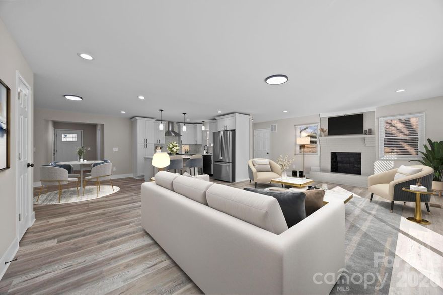 PRICE IMPROVEMENT!!! N0W OFFERED $285000
Exceptional value for A Completely Renovated Brick Ranch fearturing spacious primary suite with walk in shower, double vanities and walk in closet rarely found in homes this era.
New 2025 roof and New 2025 HVAC provide peace of mind while this home features An Open Floor Plan with burning wood fireplace and beautifully renovated kitchen with quartz countertops, large island, tile backsplash, and all stainless steel appliances. Step outside to private patio perfect for entertaining.
New paint throughout the interior and exterior, all new windows and doors. 
This home also has a partial unfinished walkout basement for storage or future expansion.
Move-In Ready- Don't Miss It.