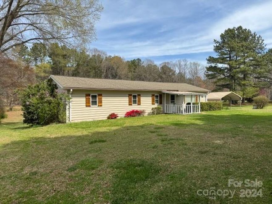 Knottingham Forest: 3 bedroom, 2 bath home that has been renovated since owner purchased it and updated with LVP flooring, windows, HP, roof, vinyl siding, sheetrocked interior walls and ceiling. Property has a well and septic (no permit on file at the county). Fenced backyard, outbuilding and carport on almost a acre. Appliances remain. Located close to shopping, restaurants, medical needs. Convenient to Charlotte and Hickory.