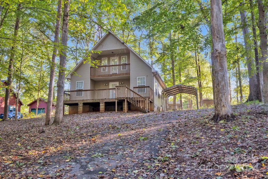 Welcome to this beautiful home in Statesville in a great location! Open layout with 1 bed plus full bath downstairs and 2 beds plus full bath upstairs. Numerous updates were done at the end of 2022 including fresh paint, new flooring, new tile in bath, fixtures, appliances and crawlspace was sealed. Enjoy this nice private wooded lot with a large front porch great for entertaining!