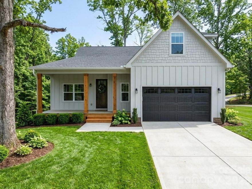 Discover this stunning new construction home situated on a beautiful corner lot in the highly desirable South Ridge Estates neighborhood in Rutherfordton. Featuring a timeless exterior design, the home showcases a neutral color palette complemented by classic board and batten, durable Hardie siding, and charming shake accents in the gables.

Step inside to experience soaring 10-foot ceilings and an open-concept layout that creates a bright, spacious feel throughout. The main living area is perfect for both everyday living and entertaining, highlighted by a designer chef’s kitchen and a cozy living room with a wood-burning fireplace.

Function meets convenience with a spacious laundry room, a mudroom located just off the garage, and a versatile flex room ideal for a home office, playroom, or game space.

The primary suite is truly a retreat, filled with natural light and featuring a large walk-in closet and a luxurious en-suite bathroom complete with a freestanding tub, separate tiled shower, and double vanities.

Additional living space includes two more bedrooms, a full bath, and a half bath. Above the garage, you’ll find a finished bonus room with its own full bathroom—perfect for guests, a private suite, or additional living space.

Scheduled for completion in late April to early May 2026, this home offers the perfect opportunity to own brand-new construction in a sought-after location. If a new home is on your wishlist, this one checks every box.