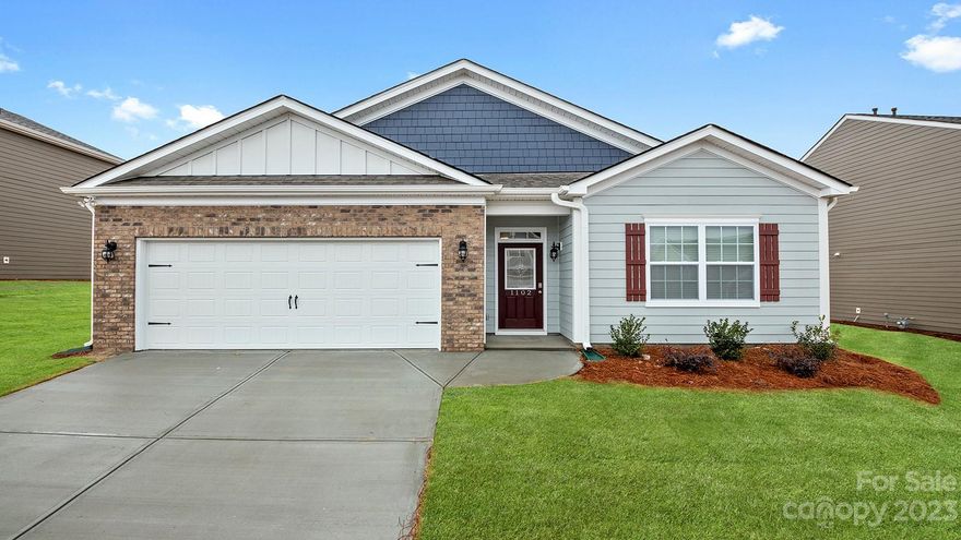 Welcome to the beautiful Hickory Ridge neighborhood in Mars Hill, North Carolina. The location is absolutely breathtaking with mountain views all year round. This listing is for a "Macon" floor plan, which is 1,343 sq-ft with 3 bedrooms and 2 full baths, all conveniently packaged in a one-story setting. Some of the notable features include 9-foot ceilings, mohawk flooring, gas fireplace, vaulted ceilings and modern connectivity. In the kitchen you will find granite countertops with 4-inch backsplash, shaker style cabinets and whirlpool stainless steel appliances. The Connected Home package includes programable thermostat, security system pre-wire, video doorbell, Echo Dot. The 2-car garage is the icing on the cake!